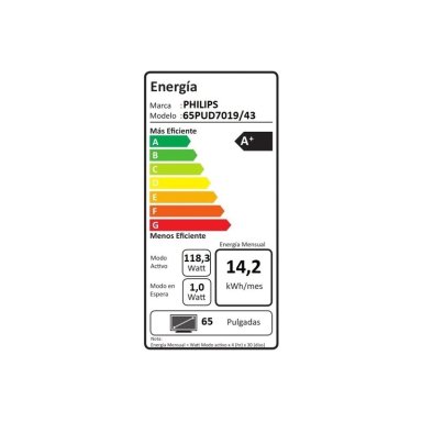 SMART TV 65' PHILIPS LED 4K UHD 65PUD7019 - 7
