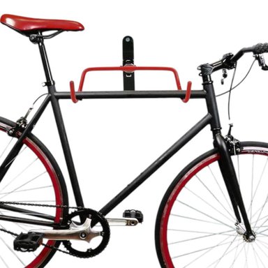 SOPORTE BICICLETA PARED PLEGABLE DOBLE GANCHO - 1