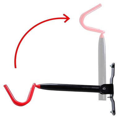 SOPORTE BICICLETA PARED PLEGABLE DOBLE GANCHO - 3