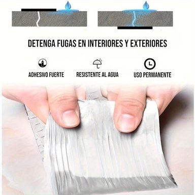 CINTA TAPAGOTERAS PARA TECHO ADHESIVA IMPERMEABLE 5 CM X 5 METROS - 5