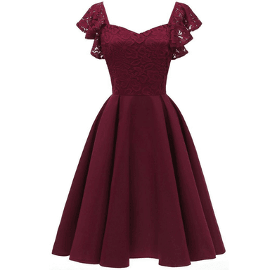 VESTIDO ACAMPANADO IDEAL PARA FIESTA GALA COCTEL BODA VC001 - 1