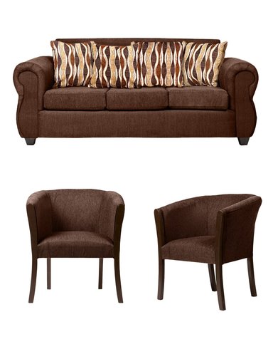 LIVING CASA WOW DECO 3-1-1 TELA MONACO CAFÉ - 1