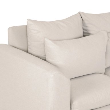 SOFÁ CASA WOW DECO 2 CUERPOS BEIGE ASTURIAS - 5