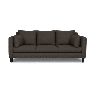 SOFA 3 Y 2 CUERPOS RIBE EN TELA GRIS, SET PARA LIVING - 7