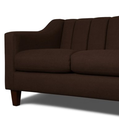 SOFA 3 Y 2 CUERPOS RAUS EN TELA CAFE, SET PARA LIVING - 9