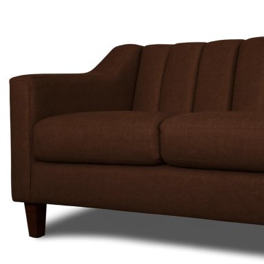 SOFA 3 Y 2 CUERPOS RAUS EN TELA CAFE, SET PARA LIVING - 12