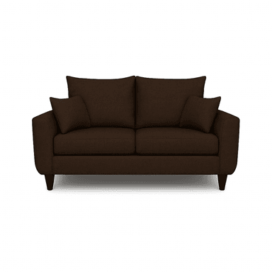 SOFA 3 Y 2 CUERPOS ROQUE EN TELA CAFE, SET PARA LIVING - 11