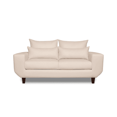 SOFA 3 Y 2 CUERPOS ROQUE EN TELA BEIGE, SET PARA LIVING - 9