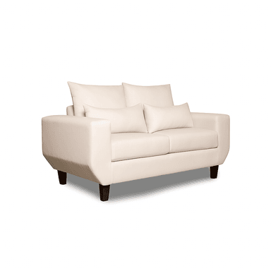 SOFA 3 Y 2 CUERPOS ROQUE EN TELA BEIGE, SET PARA LIVING - 10