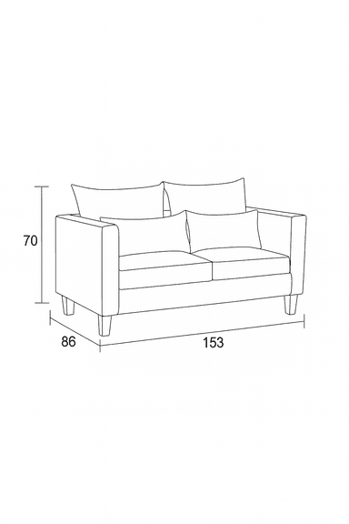SOFA 3 Y 2 CUERPOS RAGNAR EN TELA GRIS, SET PARA LIVING - 4