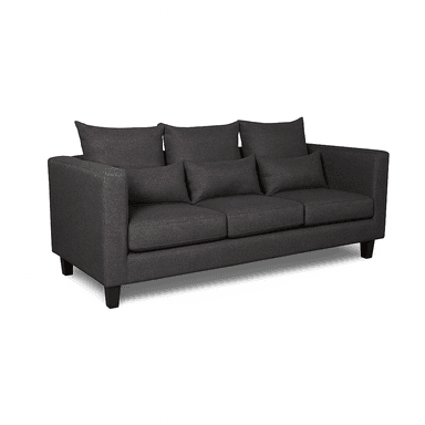 SOFA 3 Y 2 CUERPOS RAGNAR EN TELA GRIS, SET PARA LIVING - 8