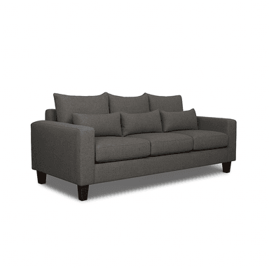 SOFA 3 CUERPOS RAMIS GRIS OSCURO TELA – CONFORT Y ESTILO PARA TU HOGAR - 3