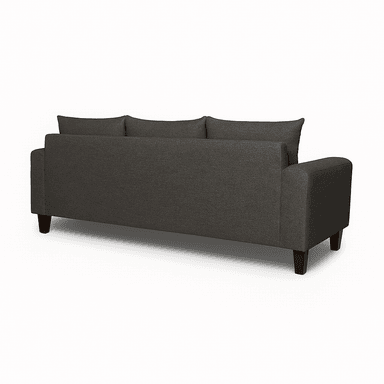 SOFA 3 CUERPOS RAMIS GRIS OSCURO TELA – CONFORT Y ESTILO PARA TU HOGAR - 4