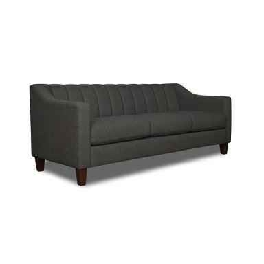 SOFA 3 CUERPOS RAUS GRIS OSCURO TELA – CONFORT Y ESTILO PARA TU HOGAR - 2