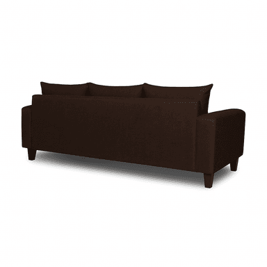 SOFA 3 CUERPOS RAMIS CAFE  TELA – CONFORT Y ESTILO PARA TU HOGAR - 4