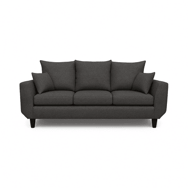 SOFA 3 CUERPOS ROQUE GRIS OSCURO TELA – CONFORT Y ESTILO PARA TU HOGAR - 2