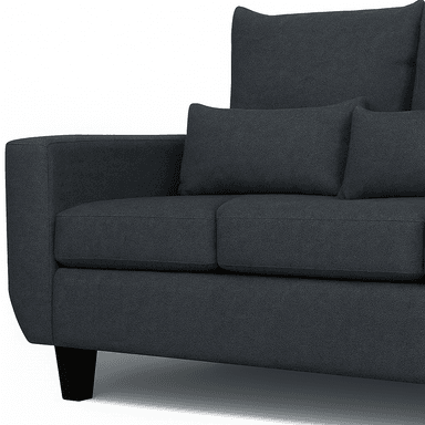 SOFA 3 CUERPOS ROQUE GRIS OSCURO TELA – CONFORT Y ESTILO PARA TU HOGAR - 3