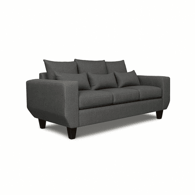 SOFA 3 CUERPOS ROQUE GRIS OSCURO TELA – CONFORT Y ESTILO PARA TU HOGAR - 4