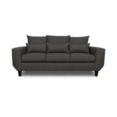 SOFA 3 CUERPOS ROQUE GRIS OSCURO TELA – CONFORT Y ESTILO PARA TU HOGAR - 5