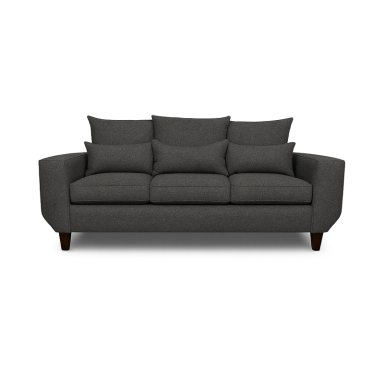 SOFA 3 Y 2 CUERPOS CASA WOW DECO ROQUE EN TELA GRIS SET LIVING - 3