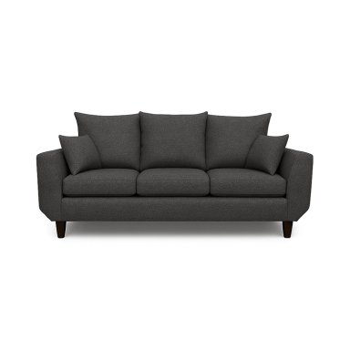 SOFA 3 Y 2 CUERPOS CASA WOW DECO ROQUE EN TELA GRIS SET LIVING - 5