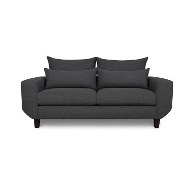 SOFA 3 Y 2 CUERPOS CASA WOW DECO ROQUE EN TELA GRIS SET LIVING - 6