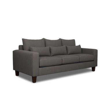 SOFA 3 Y 2 CUERPOS RAMIS EN TELA GRIS, SET PARA LIVING - 7