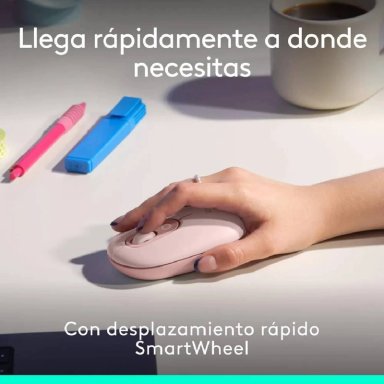 TECLADO LOGITECH POP ICON COMBO ESPAÑOL ROSA - 5
