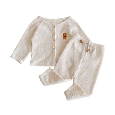 PIJAMA DE BEBE  DE 2 PIEZAS 100 CM BEIGE - 1