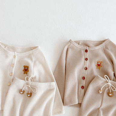 PIJAMA DE BEBE  DE 2 PIEZAS 100 CM BEIGE - 3