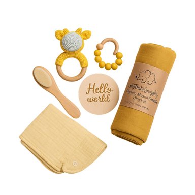 REGALO BABY SHOWER O NACIMIENTO HELLO WORLD JIRAFA - 1