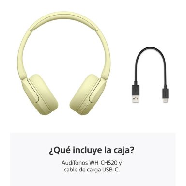 AUDIFONOS INALAMBRICOS SONY WH-CH520 AMARILLO - 4