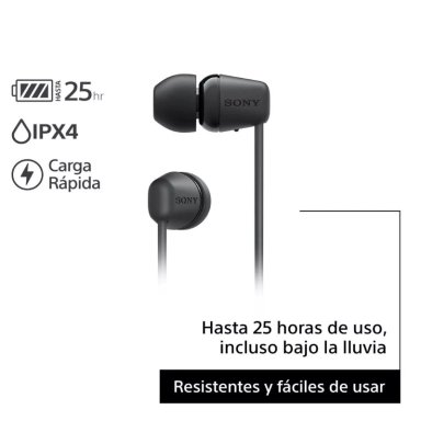 AUDIFONOS INALAMBRICOS SONY WI-C100 - NEGRO - 2