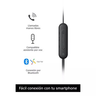 AUDIFONOS INALAMBRICOS SONY WI-C100 - NEGRO - 3