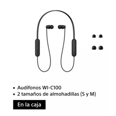 AUDIFONOS INALAMBRICOS SONY WI-C100 - NEGRO - 4