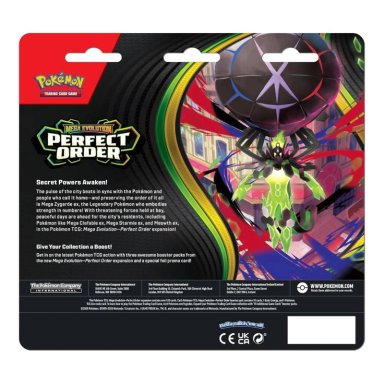 POKEMON TCG: MEGA EVOLUTION PERFECT ORDER 3-PACK BLISTER - 3