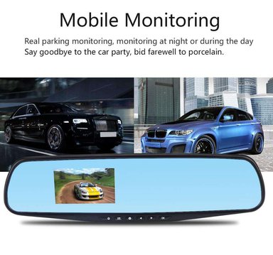 ESPEJO RETROVISOR CAMARA DVR COCHE 1080P GRABADORA RONDON - 4