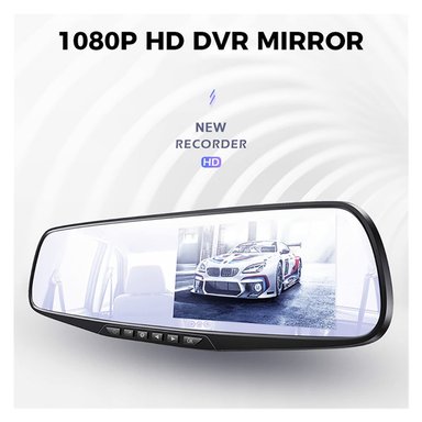 ESPEJO RETROVISOR CAMARA DVR COCHE 1080P GRABADORA RONDON - 9