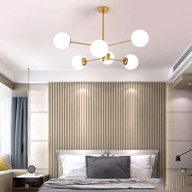 LAMPARA COLGANTE TECHO CANDELABRO LED AJUSTABLE RONDON - 6