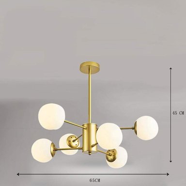 LAMPARA COLGANTE TECHO CANDELABRO LED AJUSTABLE RONDON - 7