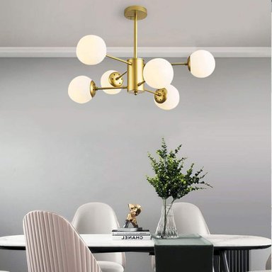 LAMPARA COLGANTE TECHO CANDELABRO LED AJUSTABLE RONDON - 8