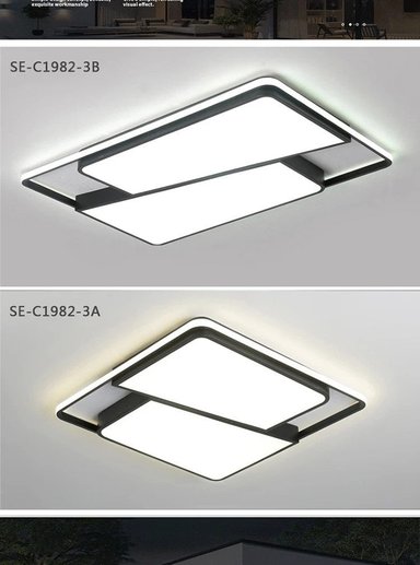 LÁMPARA TECHO CUADRADA LED INTERIOR ATENUACIÓN RONDON - 9