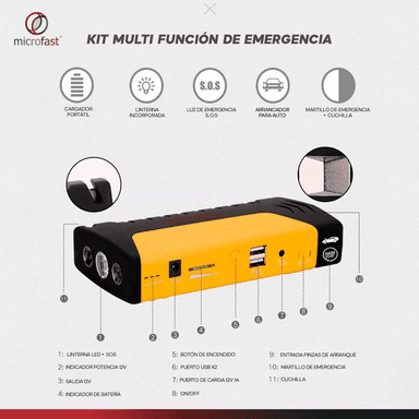 INICIADOR BATERIA VEHICULO FERMAX ARRANCADOR ESPECIAL RONDON - 7