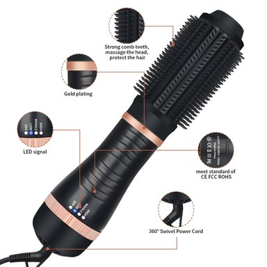 CEPILLO SECADOR PELO UN SOLO PASO VOLUMIZADOR BELLEZA JER - 6