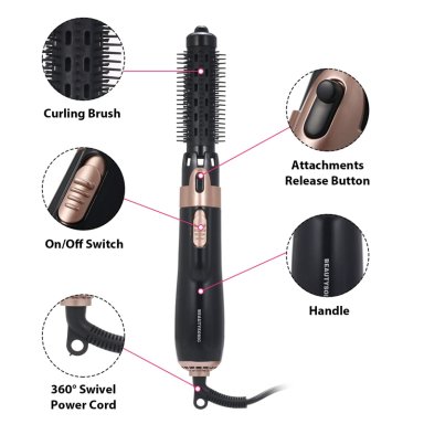 CEPILLO SECADOR PELO MULTIFUNCION 3 EN 1 AJUSTE BELLEZA JER - 7