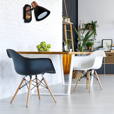 LÁMPARA PARED NÓRDICA E26 COBRE EDISON HIERRO JHN NEGRO - 3