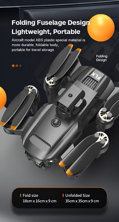DRONE SC 8K CAMARA COMPACTO LIGERO BIDIRECCIONAL HD LAU - 5