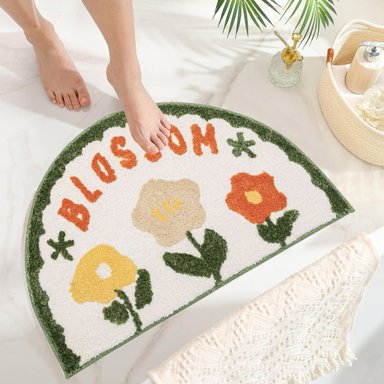 SET DE 2 ALFOMBRA BAÑO ANTIDESLIZANTE ABSORBENTE JHN - 4