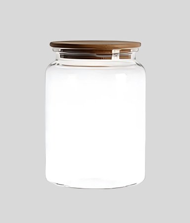 FRASCO TRANSPARENTE ALMACENAMIENTO MULTIFUNCIONAL HOGAR JHN - 1