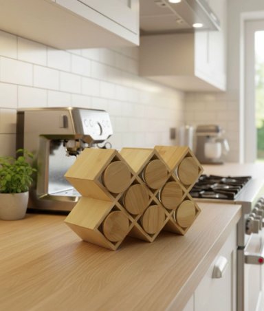JUEGO FRASCO SOPORTE ORGANIZADOR CONTENEDOR COCINA JHN - 8